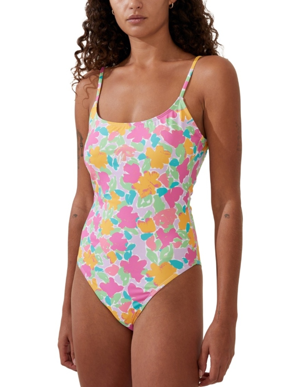 COTTON on Womens Floral-Print Cheeky on Celeste Floral White XL - Picture 1 of 4